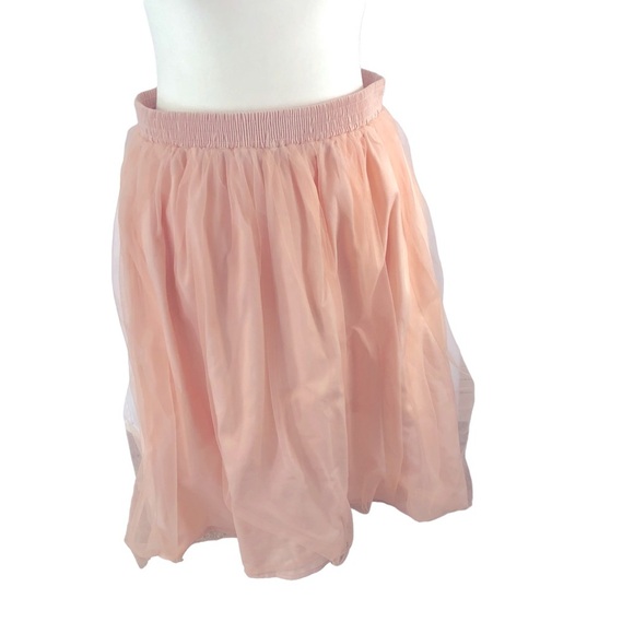 miami Dresses & Skirts - Miami Tulle Skirt Women L Blush Elasticized Waist 3 Layers Ballet Fairy Bridal